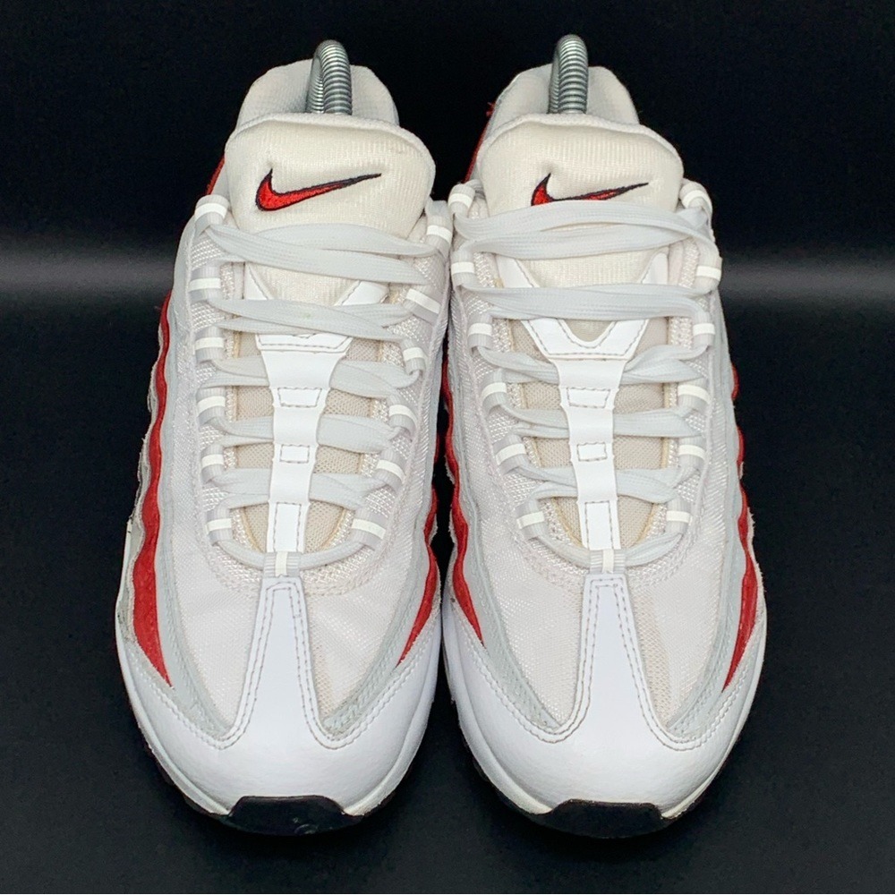 Nike Air Max 95 White University Red Grey Black DQ3430-001 Mens Size 6 - Picture 2 of 10